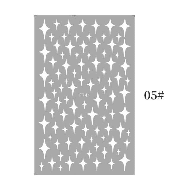Nail Art 3D Stickers Black White Gold Love Hearts Pattern Nail Decals Manicures Nails Design Adhesive Wraps Tip Decoration Manicure Woman Decoration Nail Art Nail Ornament Self Adhesive Nail Decals Colorful Nail Sticker Jewelry Design For Nails Sliders