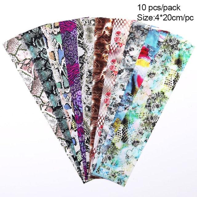 Nail Foils Fall Design Maple Leaves Flower Golden Nail Sliders Snake Leopard Decor Paper Nail Art Sticker Set Decals for Women Nail Decorations Accessories Metal Curve Stripe Lines Design Letter Nail Sticker Adhesive Decoration