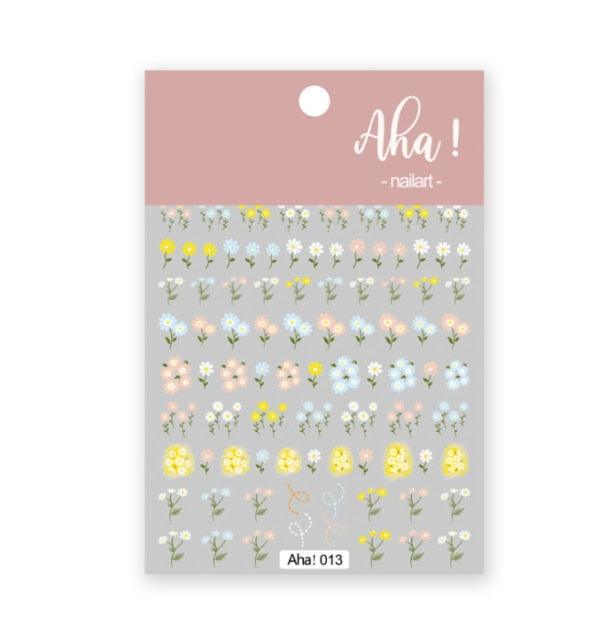Nail Glue Stickers Stars Moon Cartoon Rabbit Panda Flower Nail Decoration Decals Nail Sticker Nail Art Decorations Design Decoration Acrylic Nail Supplies Designer Nail Decorations for Women Girls Kids 3D Nail Art Stickers Decals