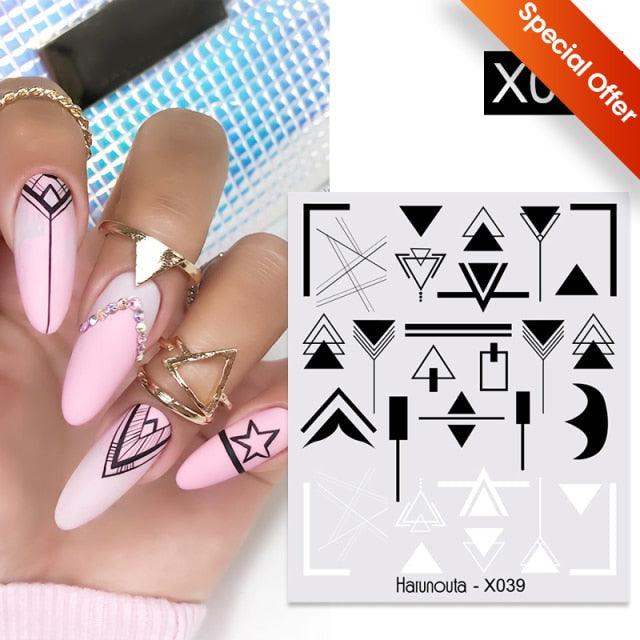 Nail Sticker Flower Water Transfer White Rose Necklace Lace Jewelry Nail Water Decal Black Wraps Tips  Nail Art Accessories Decoration Decal Self-Adhesive 3D Wave Design Decoration for Women Girls Tape Nail Art Stickers Decal Decoration
