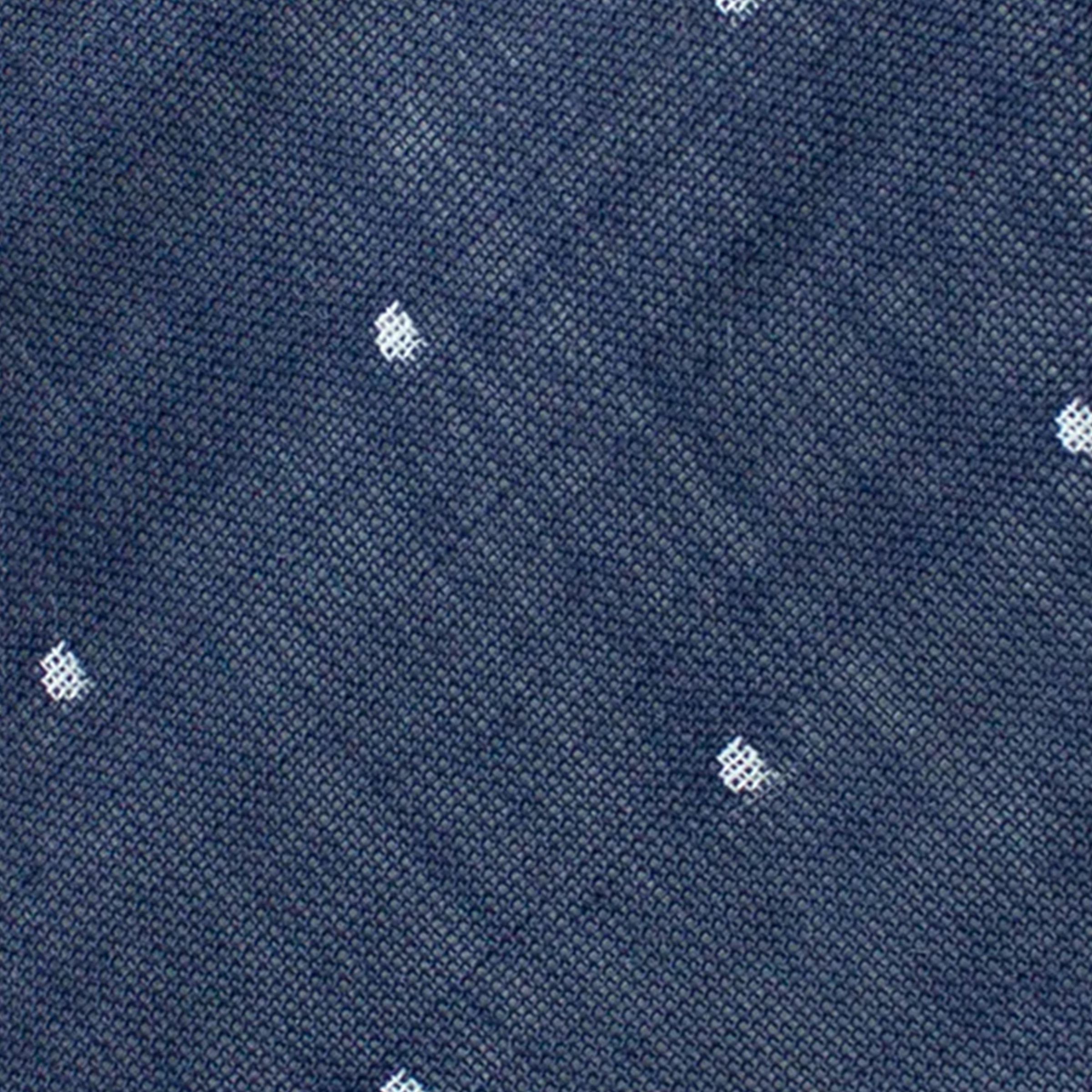 Navy Dot - Petite Hair Bow