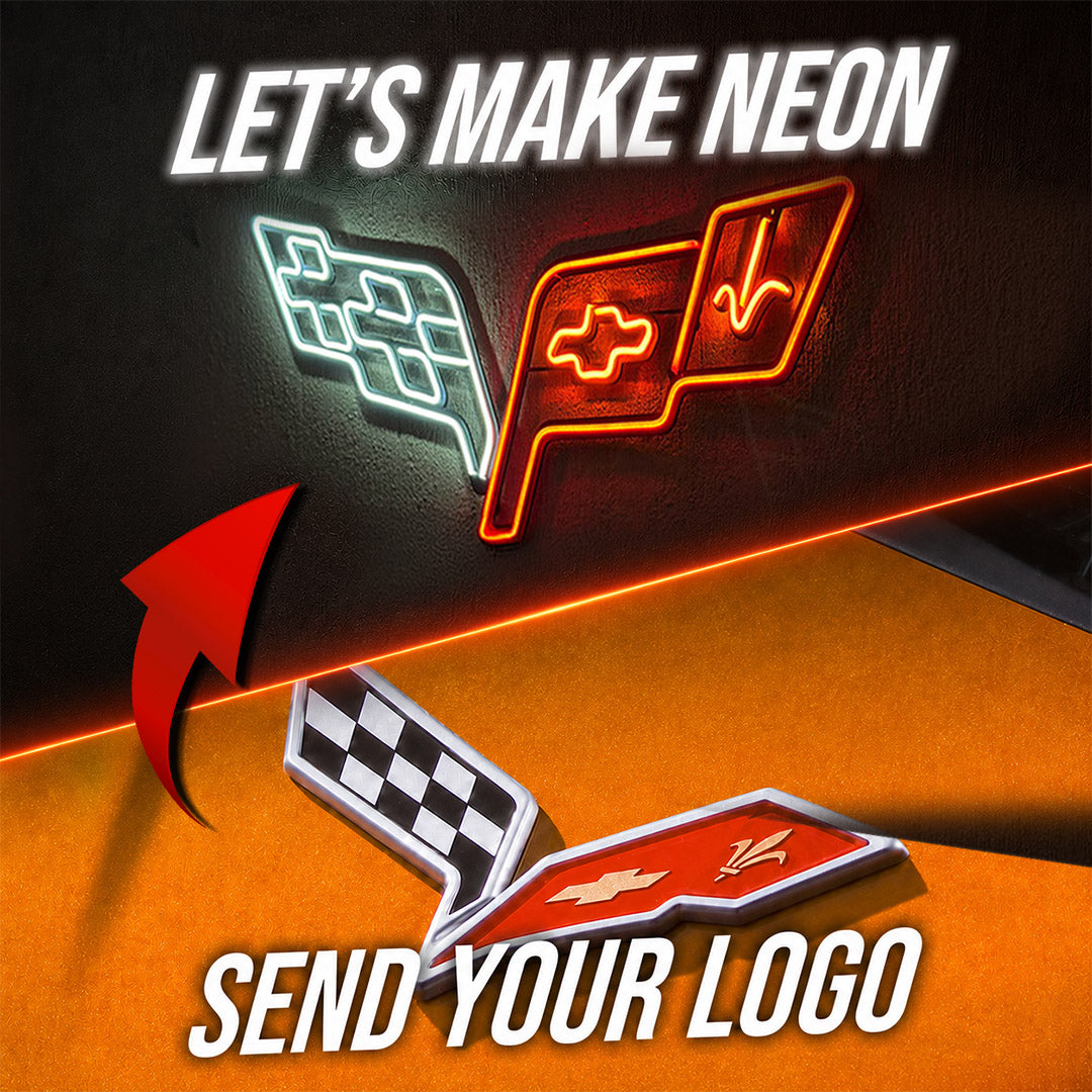 Your Personalized Logo Metal Neon Wall Art - MTN0068 Modello Turbo