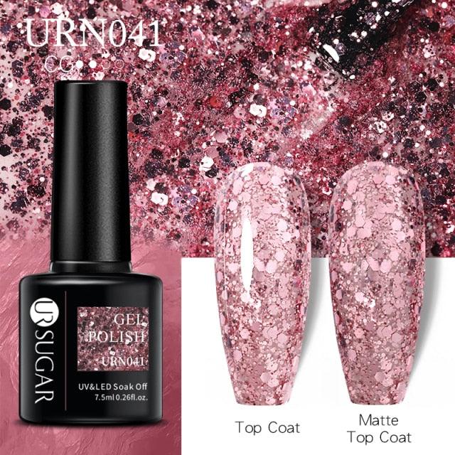 New 2022 Pink Blue Gel Nail Polish UV Color Changing Elegant Luxury Glossy Nail Design For Womens