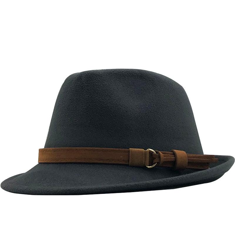New Casual Women Men Fedora Hat For Winter Autumn Women's  Vintage Hat With Belt Buckle For Men Home Party Daily Clothing Accessories Elegant Men Hat Stevvex