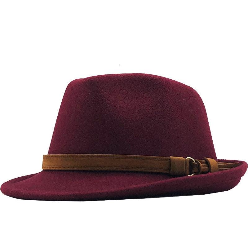 New Casual Women Men Fedora Hat For Winter Autumn Women's  Vintage Hat With Belt Buckle For Men Home Party Daily Clothing Accessories Elegant Men Hat Stevvex