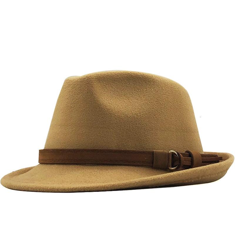 New Casual Women Men Fedora Hat For Winter Autumn Women's  Vintage Hat With Belt Buckle For Men Home Party Daily Clothing Accessories Elegant Men Hat Stevvex