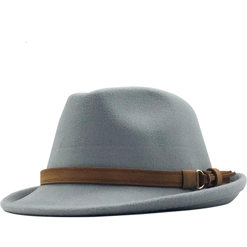 New Casual Women Men Fedora Hat For Winter Autumn Women's  Vintage Hat With Belt Buckle For Men Home Party Daily Clothing Accessories Elegant Men Hat Stevvex