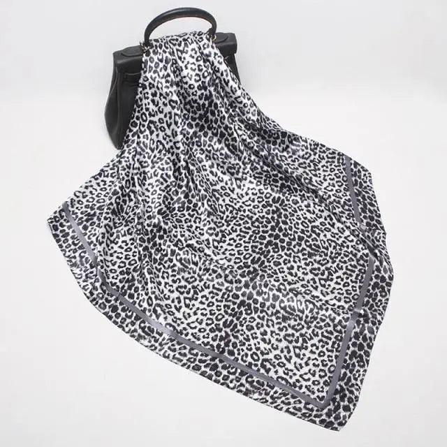 New Elegance Fashionable Scarves for Women Shawl Print Silk Satin Hijab Scarf Female Bandana 90*90cm Luxury Square Shawls Scarfs For Ladies Stevvex