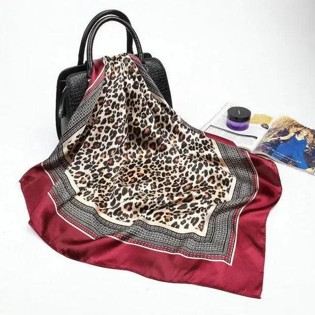 New Elegance Fashionable Scarves for Women Shawl Print Silk Satin Hijab Scarf Female Bandana 90*90cm Luxury Square Shawls Scarfs For Ladies Stevvex