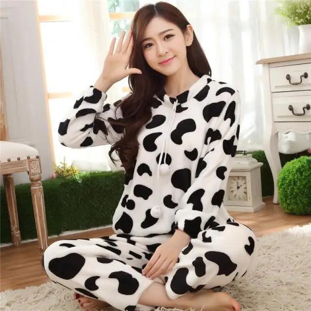 New Flannel Pajamas Nightwear Sleepwear Set Winter Warm Simple Long Sleeve Leisure Pure Color Lovely Women Home Wear Suit Pajama Set Warm Flannel Pajamas Set For Women Thick Coral Velvet Long Sleeve Pajamas Sets