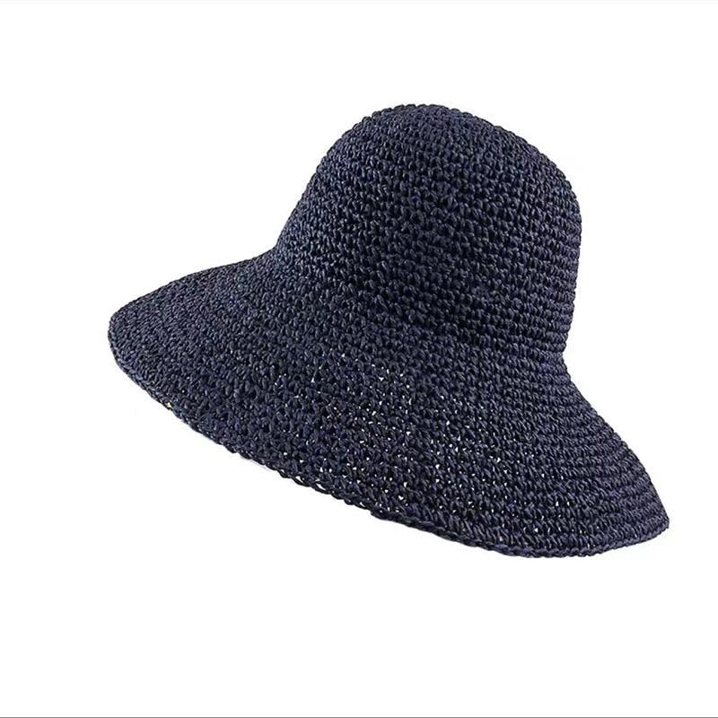 New Girl Sun Hat Unique Trendy Women's Sun Protection Hat Wide Brim Floppy Summer Hats Women Retro Casual Straw Bucket Hat Comfortable Soft Every Day Travel Hat Stevvex
