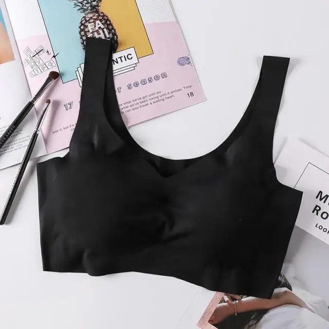 New Incredible Seamless Sports Bra Women's Padded Push Up Sports Yoga Top Shockproof Plus Size Gym Workout Bra U Back Sports Vest Stevvex