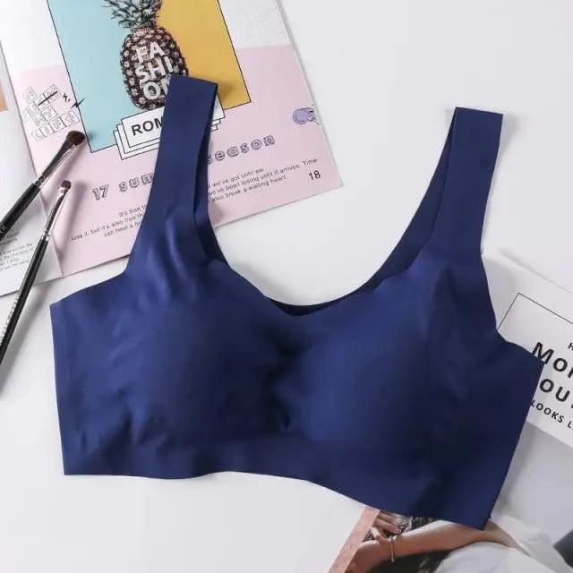 New Incredible Seamless Sports Bra Women's Padded Push Up Sports Yoga Top Shockproof Plus Size Gym Workout Bra U Back Sports Vest Stevvex