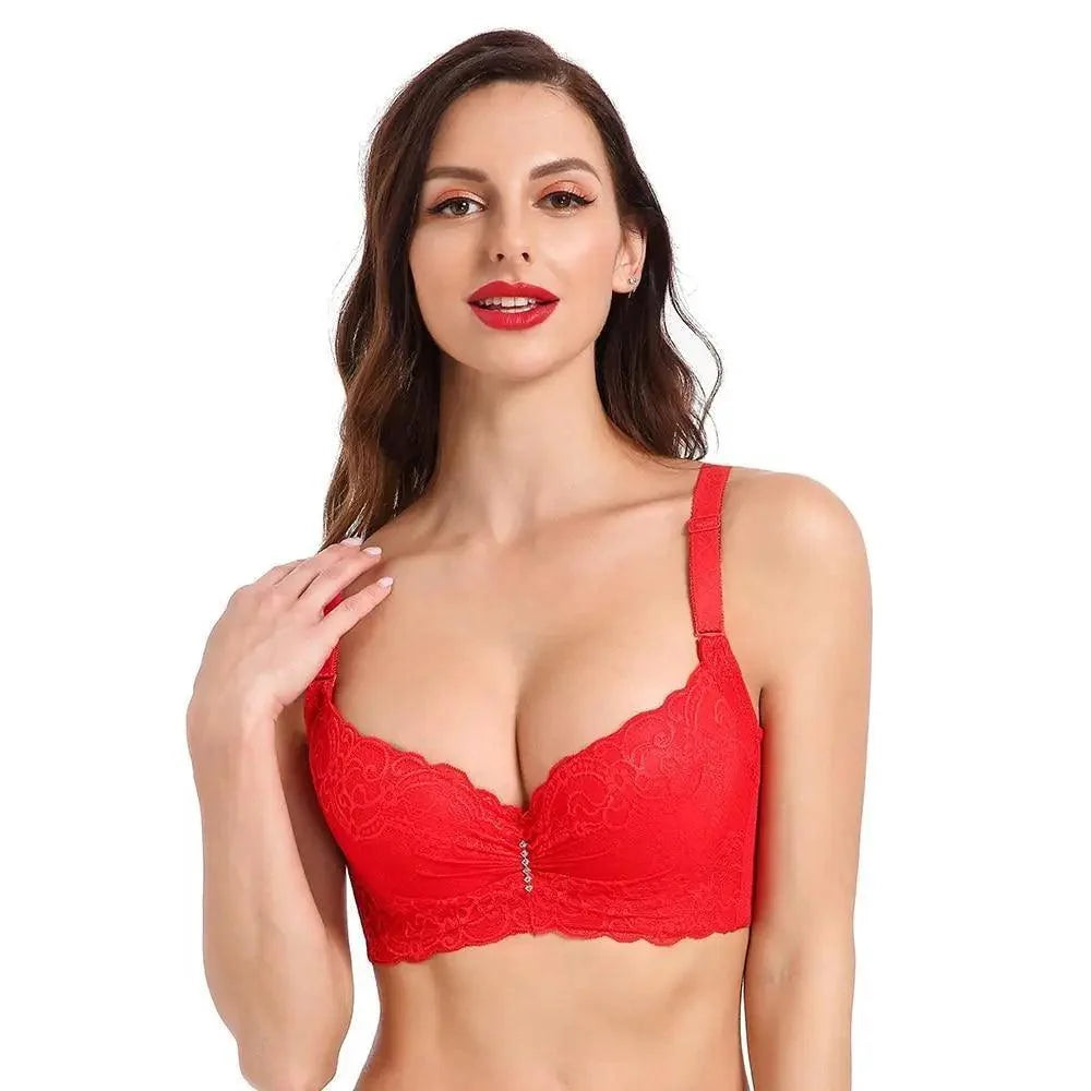 New Luxury Bras for Women's Bra Plus Big Large Size Super Push Up Bralette Lace Intimates Sexy Undrwear For Females Stevvex
