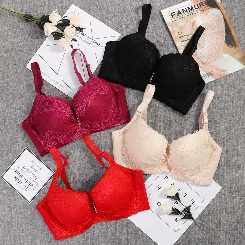 New Luxury Bras for Women's Bra Plus Big Large Size Super Push Up Bralette Lace Intimates Sexy Undrwear For Females Stevvex