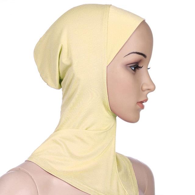 New Luxury Fashion Winter Soft Colorful Inner Hijab Cap Muslim Turban Hijab Caps Muslim Under Scarf  Women Lightweight Hijab Bonnet Muslim Women Elegant Scarf Turbans Head For Women Women's Hijabs Hijab Caps Hat For Women Stevvex