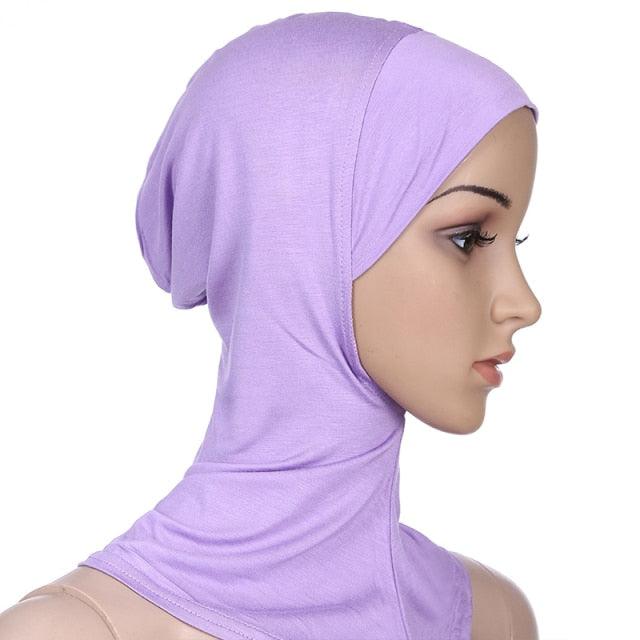 New Luxury Fashion Winter Soft Colorful Inner Hijab Cap Muslim Turban Hijab Caps Muslim Under Scarf  Women Lightweight Hijab Bonnet Muslim Women Elegant Scarf Turbans Head For Women Women's Hijabs Hijab Caps Hat For Women Stevvex