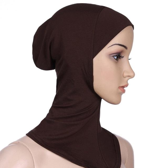 New Luxury Fashion Winter Soft Colorful Inner Hijab Cap Muslim Turban Hijab Caps Muslim Under Scarf  Women Lightweight Hijab Bonnet Muslim Women Elegant Scarf Turbans Head For Women Women's Hijabs Hijab Caps Hat For Women Stevvex