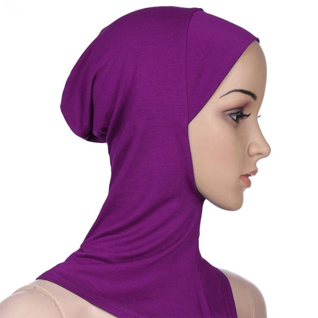 New Luxury Fashion Winter Soft Colorful Inner Hijab Cap Muslim Turban Hijab Caps Muslim Under Scarf  Women Lightweight Hijab Bonnet Muslim Women Elegant Scarf Turbans Head For Women Women's Hijabs Hijab Caps Hat For Women Stevvex