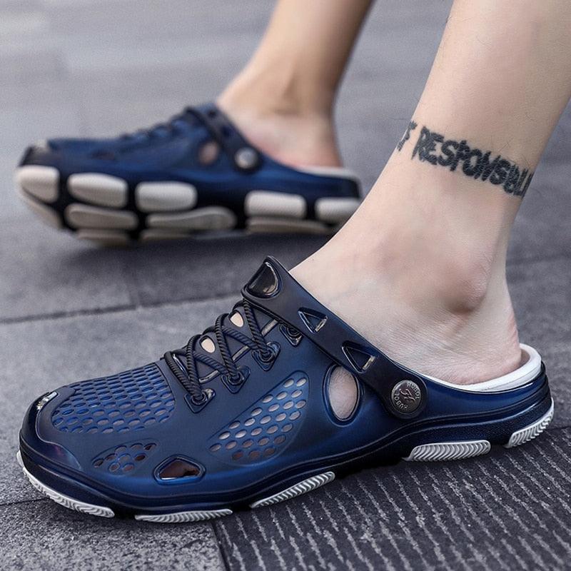 New Mens Sandals Summer Flip Flops Slippers Outdoor Beach Casual Shoes Sandals Water Shoes Outdoor Beach Yard Pool Shower Summer Sandals Outdoor Slippers