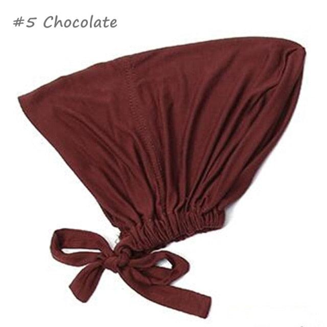 New Soft Modal Muslim Turban Hat Inner Head Wrap Bonnet Under Scarf Hijab Lightweight Caps Elegant Islamic Under Scarf Bonnet Hat Headwrap For Female Stevvex