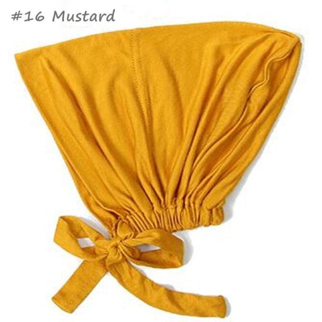New Soft Modal Muslim Turban Hat Inner Head Wrap Bonnet Under Scarf Hijab Lightweight Caps Elegant Islamic Under Scarf Bonnet Hat Headwrap For Female Stevvex