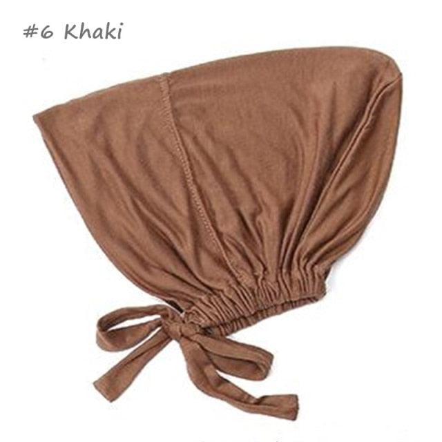 New Soft Modal Muslim Turban Hat Inner Head Wrap Bonnet Under Scarf Hijab Lightweight Caps Elegant Islamic Under Scarf Bonnet Hat Headwrap For Female Stevvex