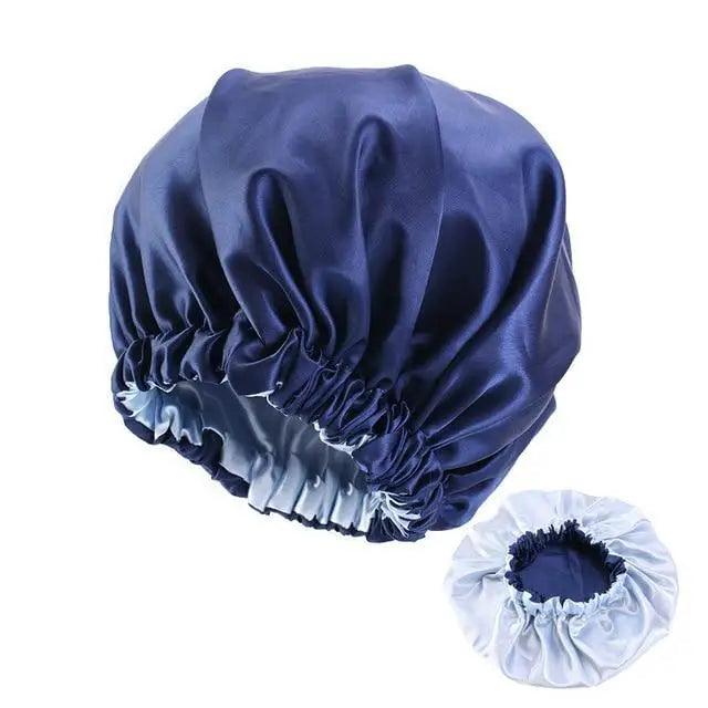 New Stunning Extra Large Satin Lined Bonnet Women Big Size Beauty Print Satin Silk Bonnet Sleep Night Cap Head Cover Bonnet Hat Stevvex