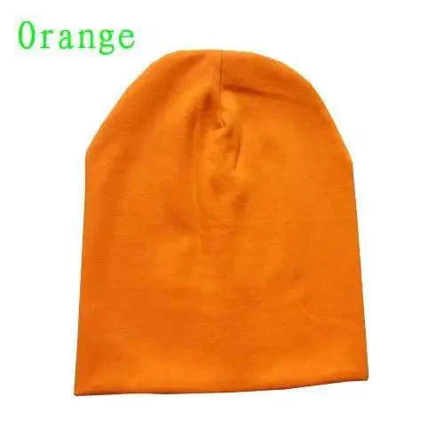New Trendy  Baby Street Dance Hip Hat Cotton Spring Autumn Toddler Cap Scarf For Boys Girls Winter Warm Solid Color Children Hat Men's Winter Hat Warm Orange Yellow Red Blue Black Knitted Casual Hat Stevvex