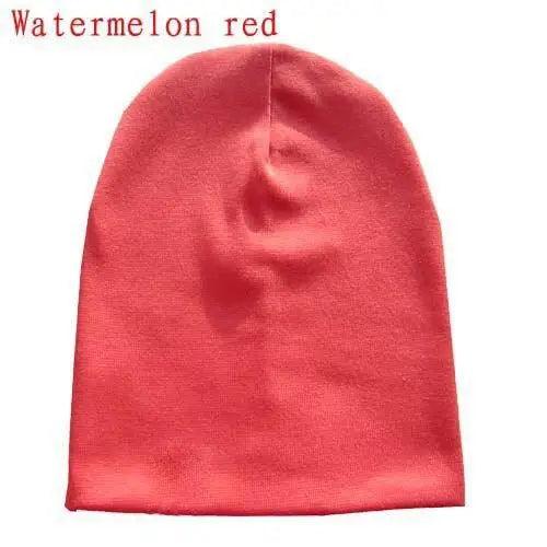 New Trendy  Baby Street Dance Hip Hat Cotton Spring Autumn Toddler Cap Scarf For Boys Girls Winter Warm Solid Color Children Hat Men's Winter Hat Warm Orange Yellow Red Blue Black Knitted Casual Hat Stevvex
