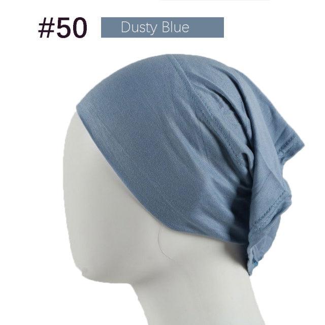 New Winter Autumn Soft Solid Color Inner Hijab  Cap Lightweight Muslim Turban Elegant Hijab Caps Hat Islam Under Scarf  Undercap Bonnet Color Soft Jersey Stretch Hijab's Tube Cap Hat Hijab Bonnet Muslim Women Scarf Turbans Head For Women Stevvex
