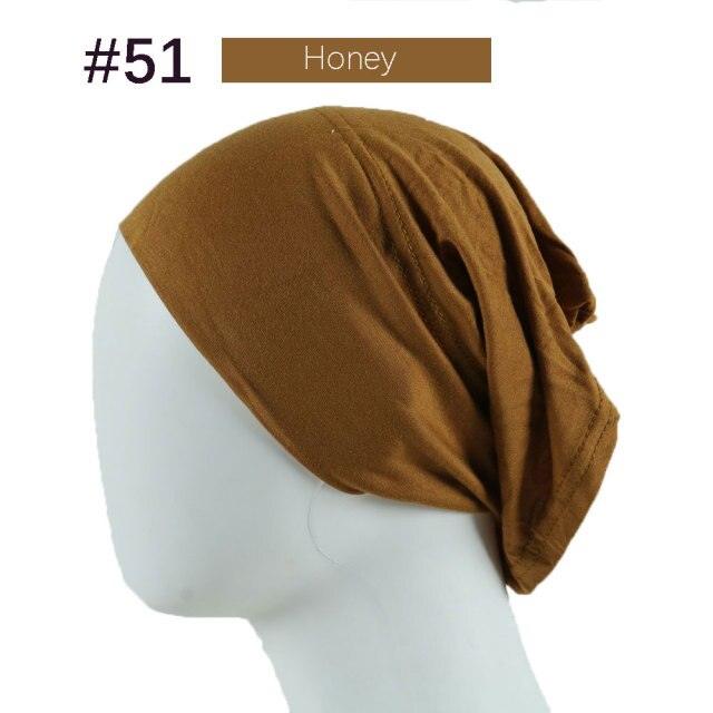 New Winter Autumn Soft Solid Color Inner Hijab  Cap Lightweight Muslim Turban Elegant Hijab Caps Hat Islam Under Scarf  Undercap Bonnet Color Soft Jersey Stretch Hijab's Tube Cap Hat Hijab Bonnet Muslim Women Scarf Turbans Head For Women Stevvex