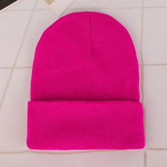New Winter Hats for Women Men Beanies Knitted Solid Cool Hat Girls Autumn Female Beanie Warm Bonnet Casual Cap For Winter  Knitted Autumn Winter Cap Warm Elastic Winter Women and Men Hat Stevvex
