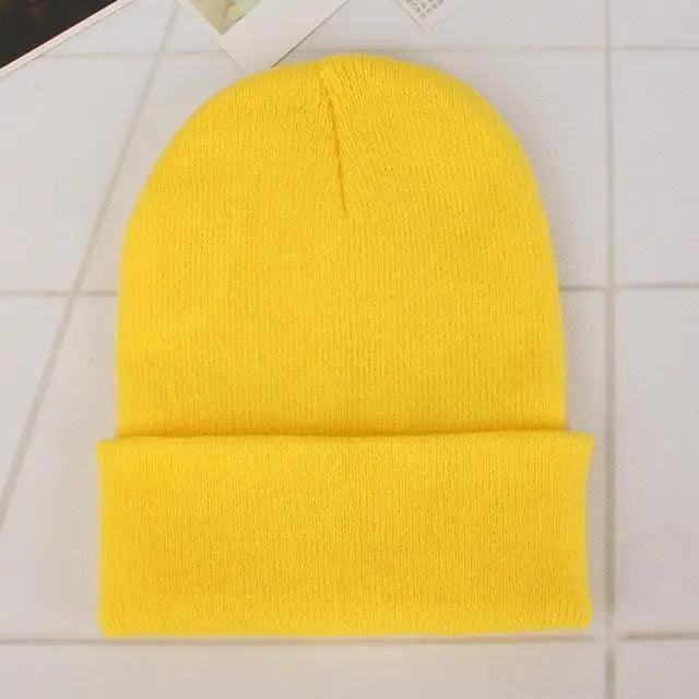 New Winter Hats for Women Men Beanies Knitted Solid Cool Hat Girls Autumn Female Beanie Warm Bonnet Casual Cap For Winter  Knitted Autumn Winter Cap Warm Elastic Winter Women and Men Hat Stevvex