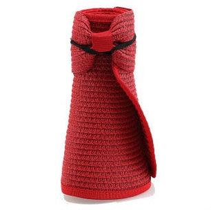 New Women Summer Visors Hat Foldable Sun Hat Wide Large Retro Hat Women's Adjustable Packable Roll-Up Visor Fashion Beach Hats Straw Hat Beach UV Protection Cap Stevvex