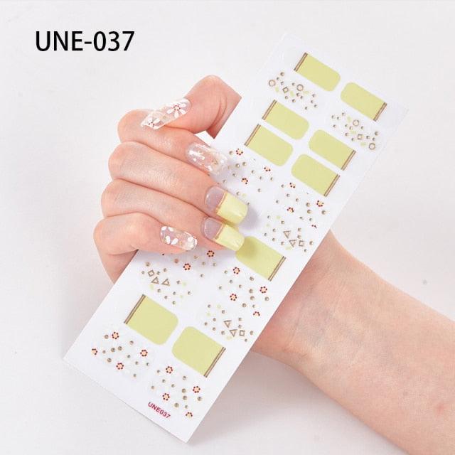 New Year Nail Art Decoration Sticker Manicure French Shiny Sequins Nail Polish Strips Wraps Accessories Manicure Nail Art Stickers French Tip Guides Stickers French Nail Stickers Form Fringe Guides for Decoration Stencil Tools