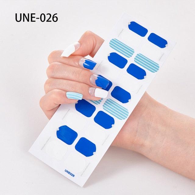 New Year Nail Art Decoration Sticker Manicure French Shiny Sequins Nail Polish Strips Wraps Accessories Manicure Nail Art Stickers French Tip Guides Stickers French Nail Stickers Form Fringe Guides for Decoration Stencil Tools