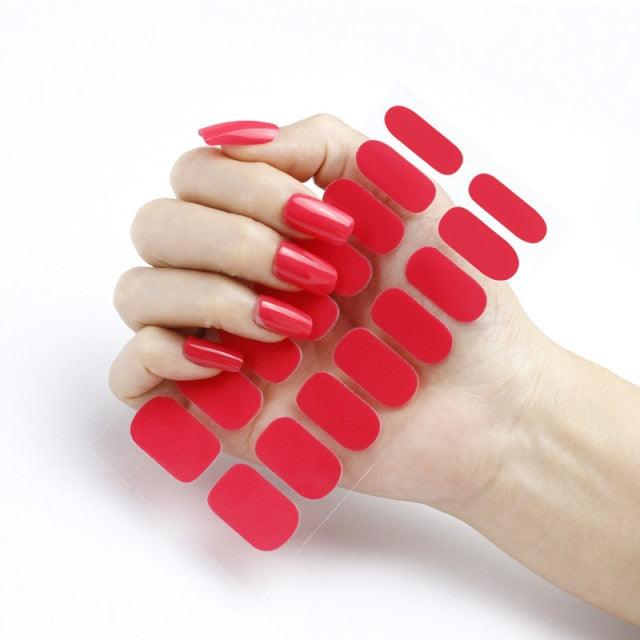 New Year Pure Color Nail Wrap Decals Plain Decor Stickers Nail Art Sticker Set Minimalist Nail Strip Christmas Nail Sticker Nail Decorations Accessories Metal Curve Stripe Lines Design Letter Nail Sticker Adhesive Decoration Template Nail Tool Decor