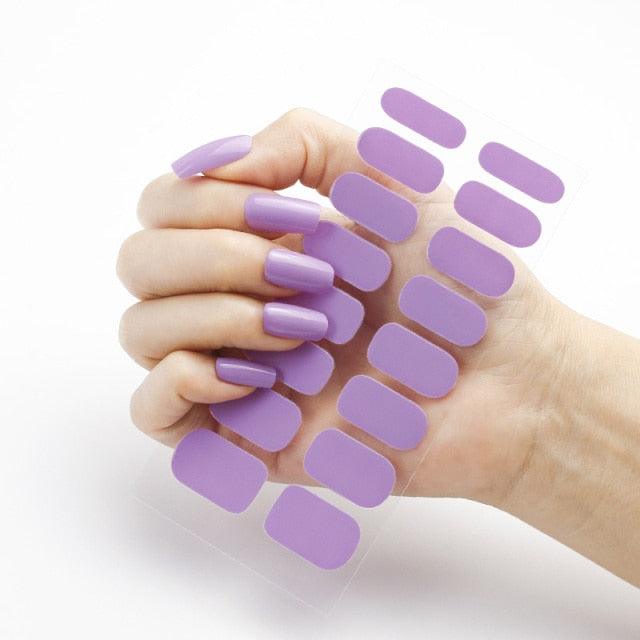 New Year Pure Color Nail Wrap Decals Plain Decor Stickers Nail Art Sticker Set Minimalist Nail Strip Christmas Nail Sticker Nail Decorations Accessories Metal Curve Stripe Lines Design Letter Nail Sticker Adhesive Decoration Template Nail Tool Decor