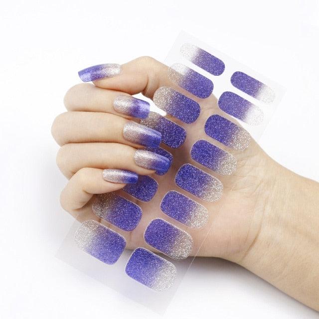 New Year Pure Color Nail Wrap Decals Plain Decor Stickers Nail Art Sticker Set Minimalist Nail Strip Christmas Nail Sticker Nail Decorations Accessories Metal Curve Stripe Lines Design Letter Nail Sticker Adhesive Decoration Template Nail Tool Decor