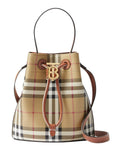 Burberry Check Drawstring Bucket Bag