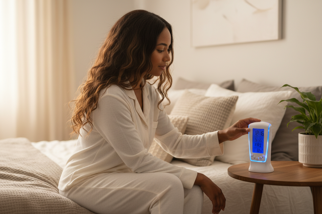 NOVA Multi-Function LED Digital Clock with Alarm, Temperature Display, and USB Charging Port