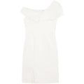 Off the Shoulder Split White Dress