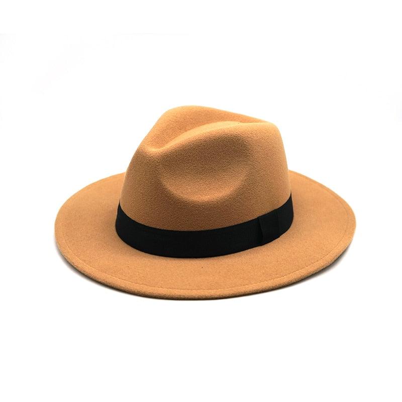 One Size Luxury Fedora Hat Breathable Cap Wide Brim Ladies Hat Men Classic Cotton Fedora Hat With Simple Retro Belt Buckle Vintage Cap Cowboy Hat For Men And Women Stevvex