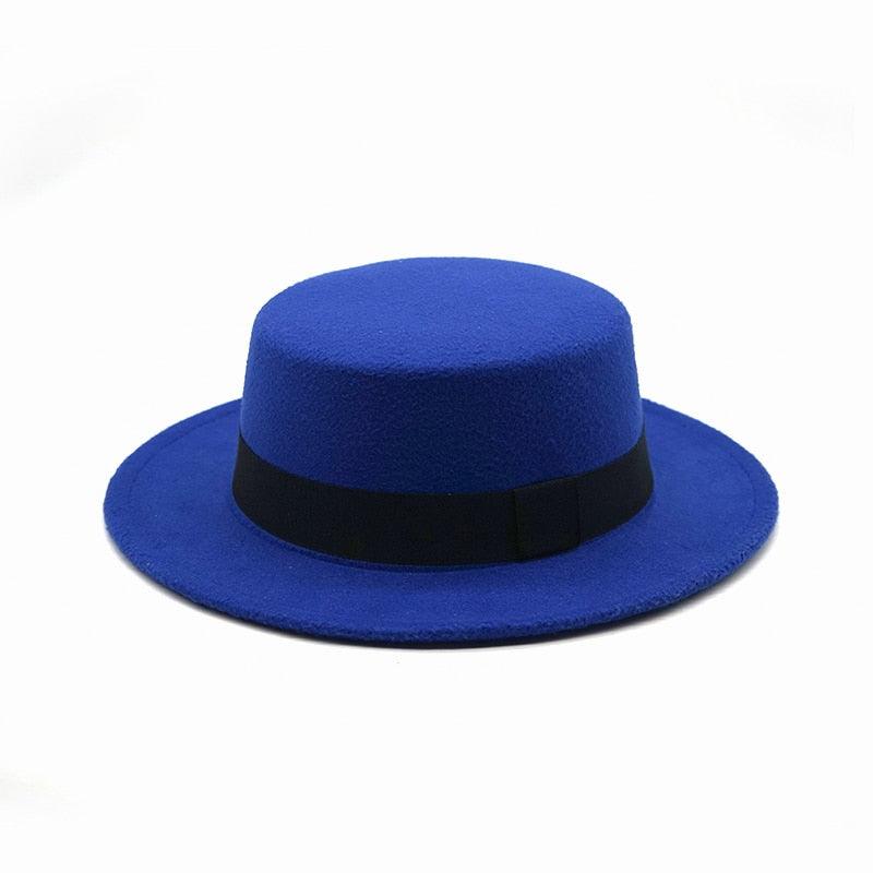 One Size Winter Autumn Cotton Women Men Fedoras Lady Retro Wide Brim  Hat Belt Fedora Hat Top Lightweight Caps Everyday Wear Hats Summer Sun Hat Stevvex