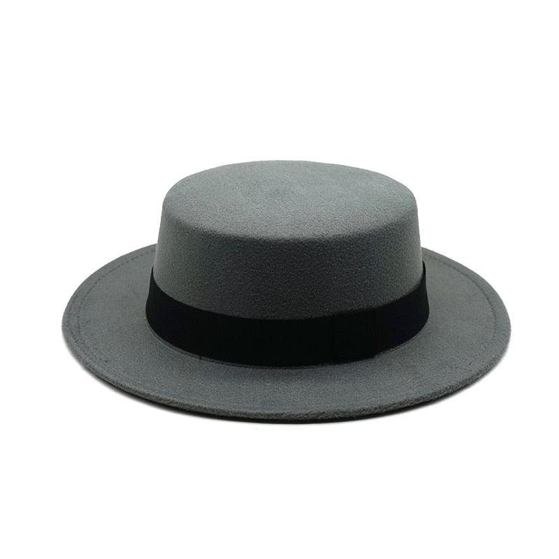 One Size Winter Autumn Cotton Women Men Fedoras Lady Retro Wide Brim  Hat Belt Fedora Hat Top Lightweight Caps Everyday Wear Hats Summer Sun Hat Stevvex