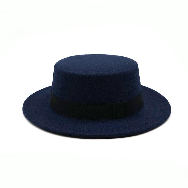 One Size Winter Autumn Cotton Women Men Fedoras Lady Retro Wide Brim  Hat Belt Fedora Hat Top Lightweight Caps Everyday Wear Hats Summer Sun Hat Stevvex