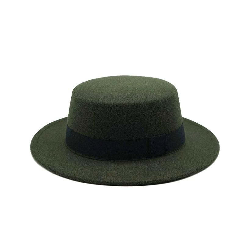 One Size Winter Autumn Cotton Women Men Fedoras Lady Retro Wide Brim  Hat Belt Fedora Hat Top Lightweight Caps Everyday Wear Hats Summer Sun Hat Stevvex