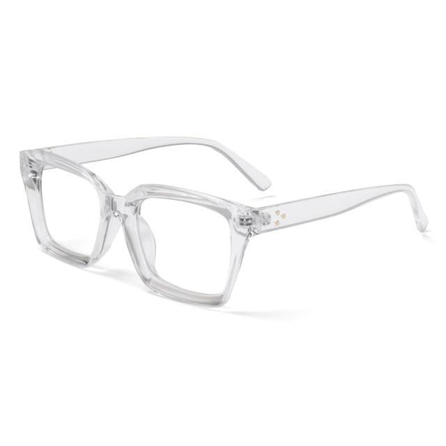 Oversized  Square Reading Glasses  For Men Women Portable Large Frame High Definition Computer Gaming Eyeglasses Eye Protection Eyewear Diopter 0~+ 3.00 Stevvex