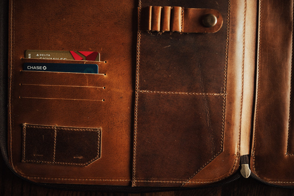 Buffalo Leather MacBook Portfolio Kodiak Leather
